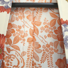 Load image into Gallery viewer, Haori Jacket Cream white Chrysanthemum Silk #10720D2