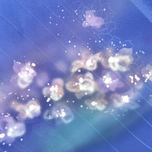 Load image into Gallery viewer, Kimono Blue Butterfly Hand painted Silk #9665J3