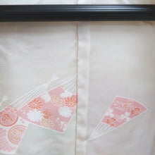 Load image into Gallery viewer, Haori Jacket Vintage(1950-1980) Blue Green Pink Abstract art Silk #9894B3