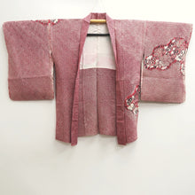 Load image into Gallery viewer, Haori Jacket Vintage(1950-1980) Light Red Shibori Flower Silk #10034C4