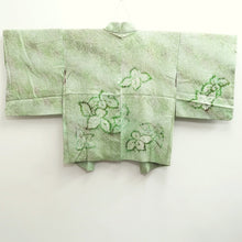 Load image into Gallery viewer, Haori Jacket Vintage(1950-1980) Light Green Full Shibori Flower Silk #10214E1