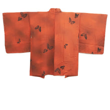 Load image into Gallery viewer, Haori Jacket Reddish Brown Butterfly Silk #10851E3