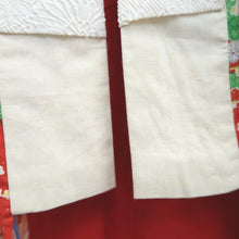 Load image into Gallery viewer, Juban Vintage(1950-1980) Red Plum blossom Silk #10364F4