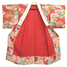 Load image into Gallery viewer, Juban Vintage(1950-1980) Red Plum blossom Silk #10364F4