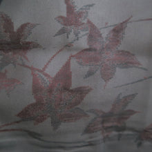 Load image into Gallery viewer, Haori Jacket Vintage(1950-1980) Black Red Sheer Maple Leaf Silk #10961F3