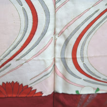 Load image into Gallery viewer, Haori Jacket Vintage(1920-1950) Red Orizuru Silk #10620C3