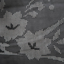 Load image into Gallery viewer, Haori Jacket Vintage(1950-1980) Black See-Through Flower Silk #10630C3