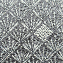 Load image into Gallery viewer, Haori Jacket Vintage(1950-1980) Gray Shibori Pine Tree Silk #10580C1