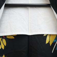 Load image into Gallery viewer, Yukata Grayish Black Butterfly Cotton #10745D3
