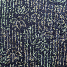 Load image into Gallery viewer, Haori Jacket Vintage(1950-1980) Blueish Black Shibori Bamboo Silk #10610C2