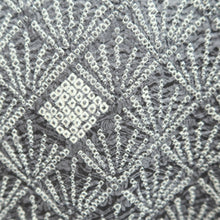 Load image into Gallery viewer, Haori Jacket Vintage(1950-1980) Gray Shibori Pine Tree Silk #10580C1