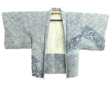 Load image into Gallery viewer, Haori Jacket Vintage(1950-1980) Light Blue Full Shibori Plum blossom Silk #10921E5