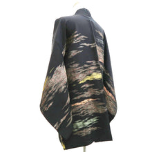 Load image into Gallery viewer, Haori Jacket Vintage(1950-1980) Black Gold Cloud Silk #9717A1