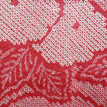 Load image into Gallery viewer, Haori Jacket Vintage(1950-1980) Red Shibori Peony Silk #10064D1