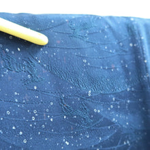 Load image into Gallery viewer, Haori Jacket Blue Deer Mountain Silk #10690D1