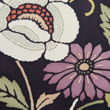 Load image into Gallery viewer, Haori Jacket Blackish Brown Floral pattern Silk #10941F1