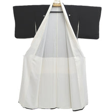 Load image into Gallery viewer, Tomesode Black Crane Birds Silk #10391F5