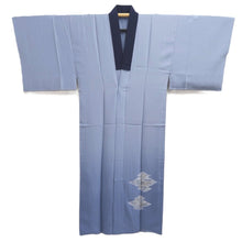 Load image into Gallery viewer, Men's Juban Blueish Gray Landscape Silk #10446A3