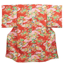 Load image into Gallery viewer, Juban Vintage(1950-1980) Red Plum blossom Silk #10364F4