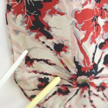 Load image into Gallery viewer, Haori Jacket Vintage(1950-1980) White Red Black Flower Silk #10841E2