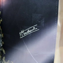 Load image into Gallery viewer, Furisode Black Crane Birds Silk #10333F2