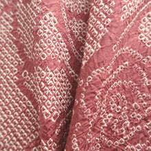 Load image into Gallery viewer, Haori Jacket Vintage(1950-1980) Light Red Shibori Peony Silk #10079D1