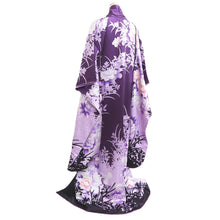 Load image into Gallery viewer, Furisode Purple Peony Yamato Silk #10562B4