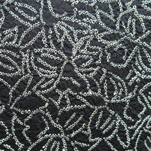 Load image into Gallery viewer, Haori Jacket Vintage(1950-1980) Black Full Shibori botanical Silk #10801D5