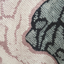 Load image into Gallery viewer, Haori Jacket Vintage(1950-1980) Black Pink Shibori Plum blossom Branch Silk #10049C5