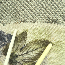 Load image into Gallery viewer, Haori Jacket Vintage(1950-1980) Moss green Full Shibori Leaves Silk #10951F2