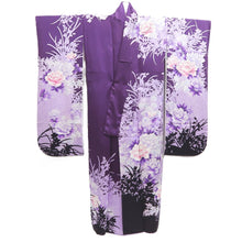 Load image into Gallery viewer, Furisode Purple Peony Yamato Silk #10562B4