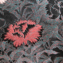Load image into Gallery viewer, Haori Jacket Vintage(1950-1980) Black Gold Silver Floral pattern Silk #10931F1