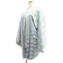 Load image into Gallery viewer, Haori Jacket Blueish Gray Landscape Silk #10792D5