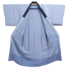 Load image into Gallery viewer, Men's Juban Blueish Gray Landscape Silk #10446A3