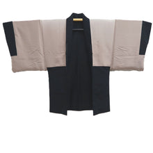 Load image into Gallery viewer, Men's Haori Vintage(1950-1980) Grayish Black Dragon Silk #10282E4