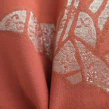 Load image into Gallery viewer, Haori Jacket Vintage(1920-1950) Red Orizuru Silk #10620C3