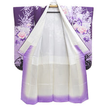 Load image into Gallery viewer, Furisode Purple Peony Yamato Silk #10562B4