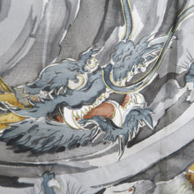 Load image into Gallery viewer, Men's Haori Vintage(1950-1980) Blue Black Dragon Tiger Silk #10648C4