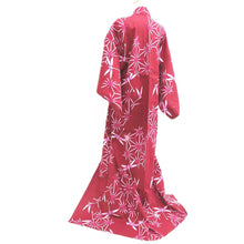 Load image into Gallery viewer, Yukata Red Dragonfly Asanoha Cotton #10345F3
