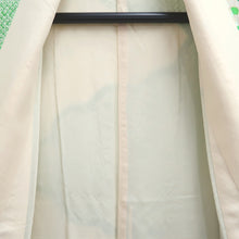 Load image into Gallery viewer, Furisode Green Shibori Chrysanthemum Peony Silk #10542B3