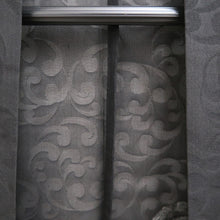 Load image into Gallery viewer, Haori Jacket Vintage(1950-1980) Black Silver Sheer Silk #10962F3