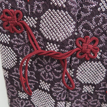 Load image into Gallery viewer, Haori Jacket Dark Purple Full Shibori Floral Silk #10832E2
