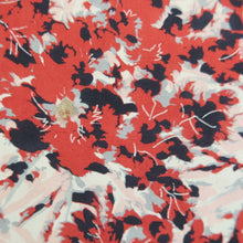 Load image into Gallery viewer, Haori Jacket Vintage(1950-1980) White Red Black Flower Silk #10841E2
