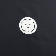 Load image into Gallery viewer, Men's Kimono Vintage(1950-1980) Black Montsuki Habutae Silk #10864E3