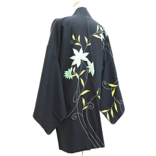 Load image into Gallery viewer, Haori Jacket Vintage(1950-1980) Black Vine Silk #9738A2