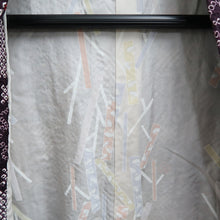 Load image into Gallery viewer, Haori Jacket Dark Purple Full Shibori Floral Silk #10832E2