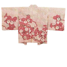 Load image into Gallery viewer, Haori Jacket Vintage(1950-1980) Red Shibori Chrysanthemum Silk #10601C2