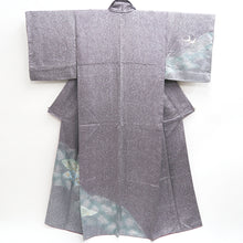 Load image into Gallery viewer, Kimono Purple Embroidery Crane Birds Wave Silk #9646J2