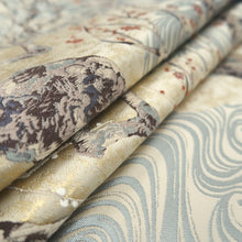 Load image into Gallery viewer, Fukuro Obi Gold Plum blossom Branch Ryusui Silk BB310V8