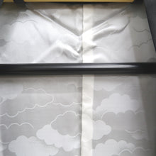 Load image into Gallery viewer, Haori Jacket Vintage(1950-1980) Black Silver Gold Flower Silk #9753A3